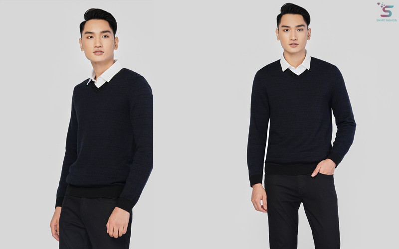 BST] áo len nam Hàn Quốc đẹp & cách phối áo len với sơ mi